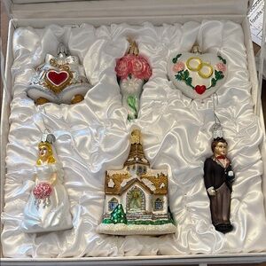 Old World Wedding Ornament Set
